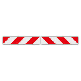 Aluminium Warnmarkierungstafeln nach DIN 30710, 564 x 141 mm