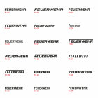 Schriftzug FEUERWEHR | Gegossene Hochleistungsfolie