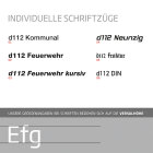 Schriftzug Aufbaublende | Gegossene Hochleistungsfolie