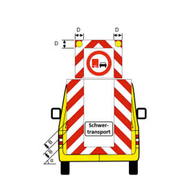 Warnmarkierung BF3 Oralite 5821BF - 380 mm Breite - Anwendungspaket
