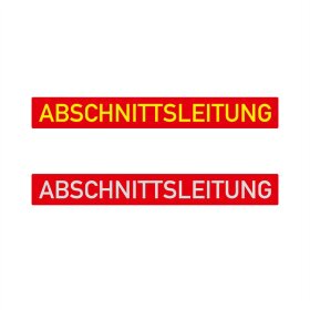Magnetschild &bdquo;ABSCHNITTSLEITUNG&ldquo;,...