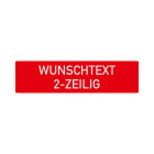 Magnetschild &bdquo;WUNSCHTEXT und -FARBE&ldquo;, retroreflektierend, 580 x 150 mm