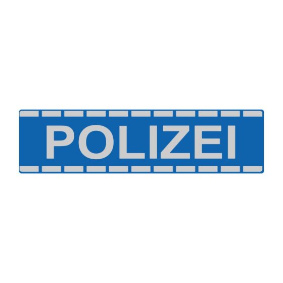 Magnetschild &bdquo;POLIZEI&ldquo;, retroreflektierend, 580 x 150 mm