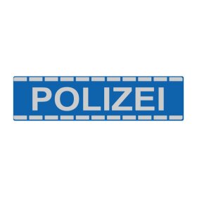 Magnetschild &bdquo;POLIZEI&ldquo;, retroreflektierend,...