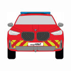 BMW X3, G45, M-Sportpaket, 2024/11 - | Front-Warnmarkierungssatz