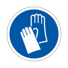 Gebotszeichen - Handschutz benutzen nach ISO 7010
